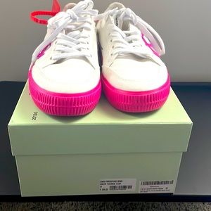 Off-White Canvas Sneakers